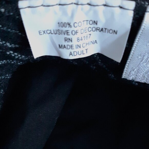 Disney Nightmare Before Christmas Hat Graphic Black Velvet Striped Size Adult - Picture 10 of 10